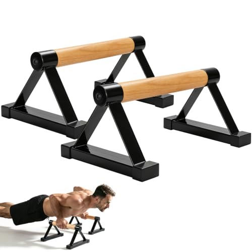 Wood push up bars Parallettes bars Anti-slip Handstand Bars for