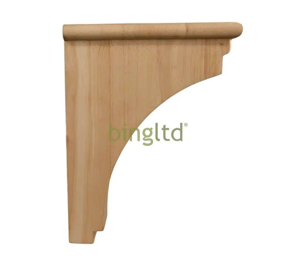 BingLTD - 12" Corbel Rustic Solid Hardwood Bracket - 1 PC (C8-FBA)