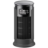 Climatiseur Mobile Rafraîchisseur d'Air Amélioré, Mode Vent Froid, Télécommande, Minuteur, Oscillation, Idéal pour la Maison et le Bureau (Gris Foncé)