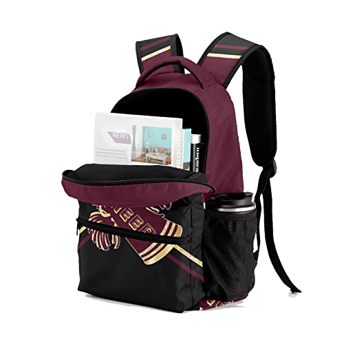 Personalized Cheer Brown Black Cheerleaders Waterproof Backpack with Name Text for Women Men Gift, 12.2(L)x5.9(W)x16.5(H)inch4