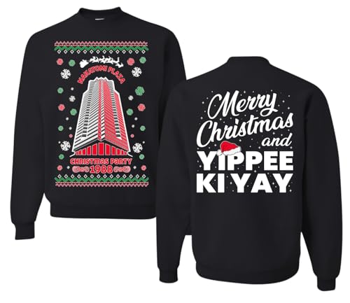 Wild Bobby Nakatomi Plaza Christmas Party 1988 Classic McClane Die Hard Ugly Christmas Sweater Crewneck Sweatshirt