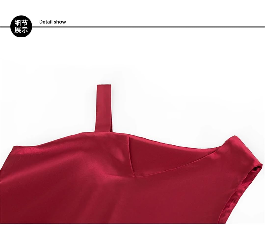Donne Irregolare V-Collo Crop Slim Tinta unita Senza Maniche Top Canotte