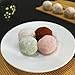 Japanese Rice Cake Mochi Daifuku – 4 Variety Pack of Red Bean, Sesame, Taro and Peanut