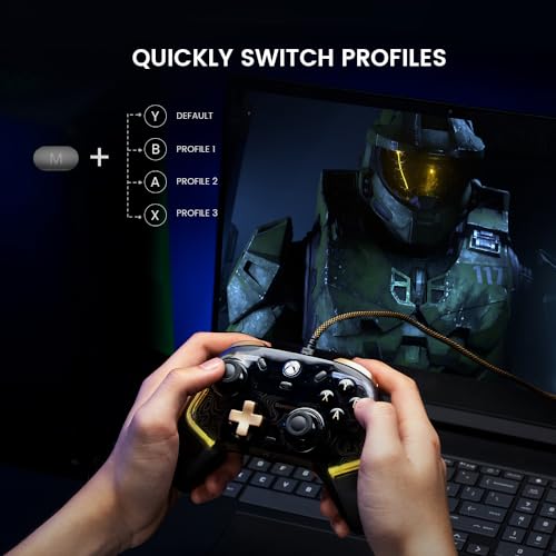 GameSir Kaleid Flux Enhanced Wired Controller for Xbox, RGB Lighting and Hall Effect Joystick, Compatible with Xbox Series X|S, Xbox One, Windows 10/11 PC - Officially Licensed by GameSir - Image 8