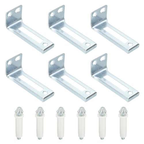 Kit de Reparación para Puertas Plegables de Clóset, 6 Piezas, con Pivotante Inferior y Soporte Inferior, Marca uxcell