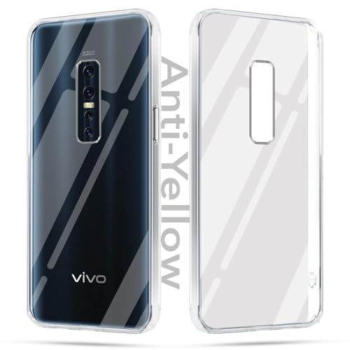 Image of Jkobi Lifetime Anti-Yellow Clear Back Case Cover for Vivo V17 Pro (Sleek Hard Crystal | Shockproof and Camera Protection)