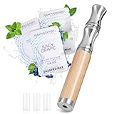 Rauchentwöhnung Hilfsmittel,SeyYega Rauchentwöhnung Hilfsmitte mit 12 Gratis Filtern Nikotin & Chemiefrei Stressabbau & Atemtraining Raucherentwöhnung Hilfsmittel Ersatz Weiß