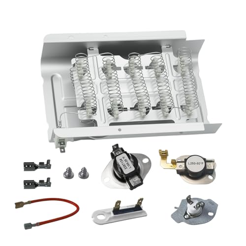 Upgraded 279838 W10724237 Dryer Heating Element Compatible with Whirlpool Maytag Kenmore Amana Roper Admiral Replaces 2406026 3403585 Fits WED4815EW1 MEDC215EW1 NED4655EW1 70 80 Series Model 110