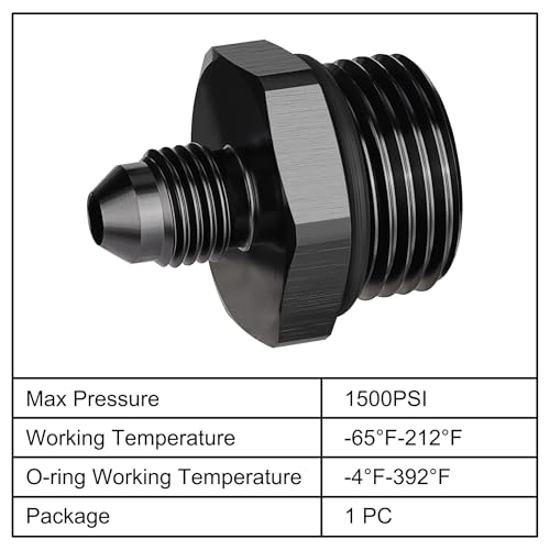 Image of EVIL ENERGY 4AN Flare to AN10 ORB Male O-Ring Fitting Adapter