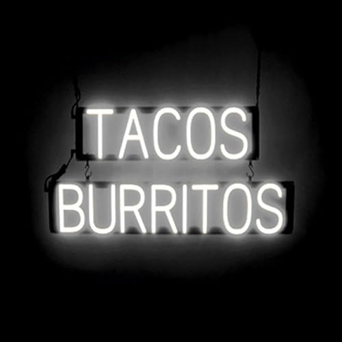 Miniatura 21 de SpellBrite MARGARITAS Letrero para restaurantes Letreros mexicanos relacionados con alimentos con aspecto neón, luz LED verde 38.7 x 6.3 pulgadas