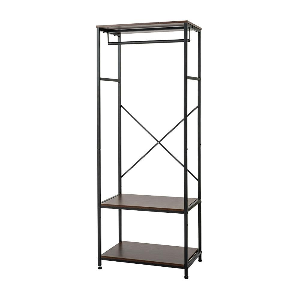 Amazon｜カインズ(CAINZ) 木製衣類ワードローブ ブラウン｜ワード