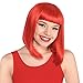Amscan 3902273.4 Red Long Bob Style Costume Wig, 1 Ct