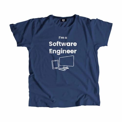 T-shirt Software Engineer bleu marine un cadeau idéal pour développeur