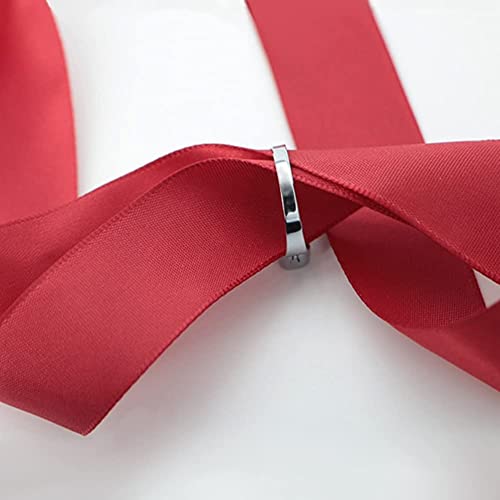 Anel de defesa automática, anel de aço inoxidável funcional, anel aberto geométrico de casal simples