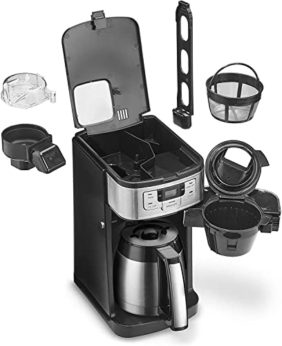 Cuisinart-10-Cup-Coffee-Maker-with-Grinder-Automatic-Grind-Brew-BlackSilver-DGB-450
