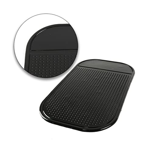 Phone Pad for Car Dashboard Fixate Removable Silicone Sticky Anti-Slip Gel Pads Stick to Glass Mirrors Metal Tile Wall Kitchen Cell Phone Stand Recipe Holder Non-Slip Rug Pet Bowl Mat Pad