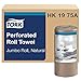 Tork Jumbo Perforated Roll Towel Natural, Certified Compostable, 12 x 210 Towels, HK1975A