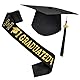 Joyesplay Doktorhut Bachelor Hut,Abschluss Hut Unisex Schwarz, Graduation Hat Quasten Anhänger mit Schärpe,2025 Bachelor Geschenk für Bachelor Master vom Universität,Hochschule
