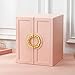 AOSIFIEL Cute Jewelry Box for Women teen Girls Jewelry Organizer Large Jewelry Organizers and Storage Faux Leather Jewelry Storage Jewlery Box Jewellery Box Joyeros Organizador De Mujer