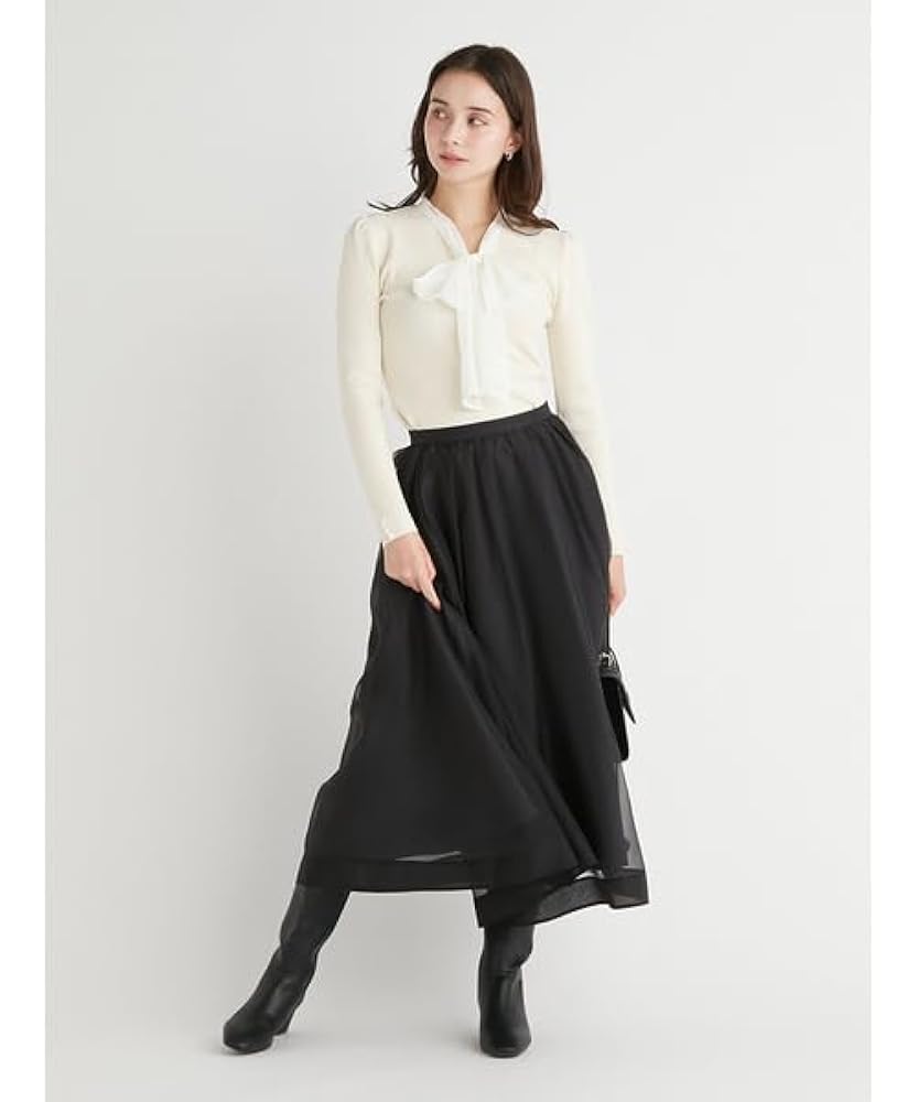 Amazon | [セルフォード] ボウタイリボンニットプルオーバー