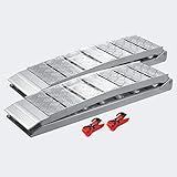 rampa furgon aluminio WilTec Rampas Plegables de Carga 1360kg 228cm Motocicleta Acceso Remolque Aluminio vehiculo Quad