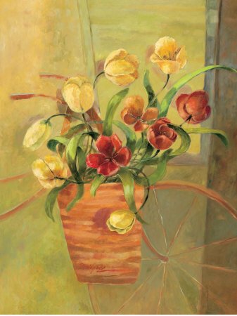 Poster Market Florals 1 Dominguez 60X80 cm grande affiche deco murale salon chambre