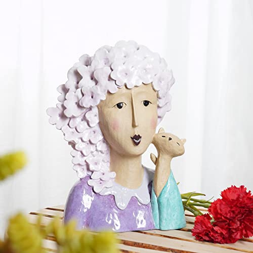 Dilicoming Home Decor Accents Bust-Statues - Modern Art Bust Statue, Home Sculptures For Tabletop, Shelf, And Office, Home Décor Gifts For Her #TOP4