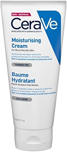 CeraVe Moisturising Cream for Dry to Very Dry Skin 177ml with Hyaluronic Acid & 3 Essential Ceramides