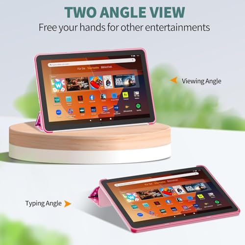 Image of Sanyetral Lightweight Shockproof Trifold Stand Tablet Case with Auto Wake /Sleep Function, Not for Remarkable TCL -Glitter Pink