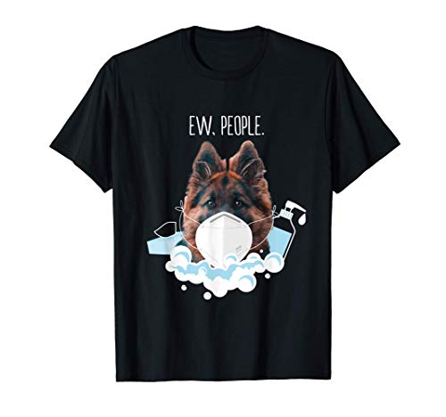 Cane pastore con maschera i Cane pastore tedesco