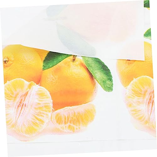 TEHAUX 20 Pçs Guardanapos Coloridos Guardanapo De Festa Toalha De Papel Tecido Facial Friut Impressã