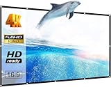 Spline® 120 inch, Matte White Screen, 16:9, Foldable, Anti-Crease, Projector Screen for Home...