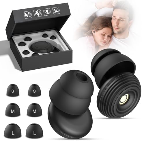 Ohrstöpsel Gute Nacht, Neu Ohrstöpsel zum schlafen 45dB Gehörschutz | Ear plugs Noise Cancelling Wiederverwendbare Soft in 3 Größen (S/M/L) Gut zum Schlafen, Reisen, Konzentration