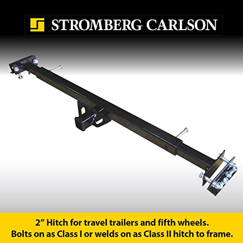 Stromberg Carlson CC-300 Adjustable Accessory Hitch - Hitch Receiver for Bike Rack and Carriers, Ideal for Back of Camper, Travel Trailer & RV, Camper Trailer Hitch, Adjustable Truck Hitch, Black