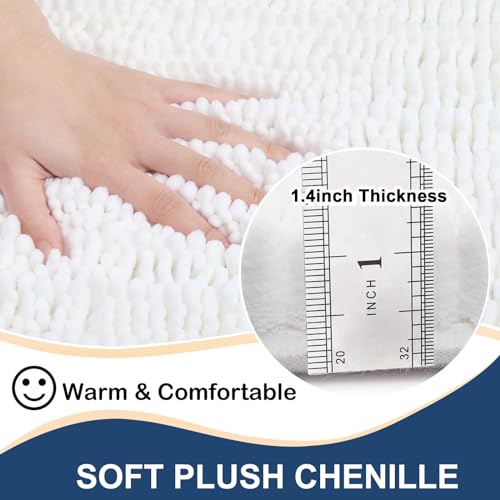 Arotive Luxury Round Chenille Bathroom Rug Mat thumb #1