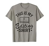 This Is My Editing Shirt Videography Video Editor Filmmaker T-Shirt