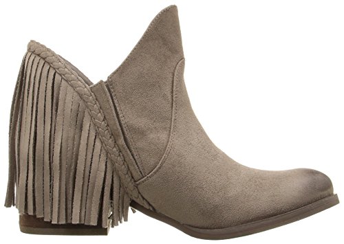 Not Rated Women's Western Cowgirl Casual Faux Suede Round Toe Fringe Braxton Booties Ankle Boot, Taupe, 8 #TOP5