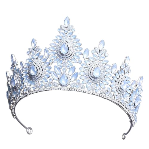 Tiara de novia para bodas barrocas y diademas de pedrería para novias 2