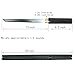 Japanese Tanto Handmade Full Tang Mini Katana Sharp Damascus Steel Clay Tempered Ray Skin Short Swords for Adults 20 Inch