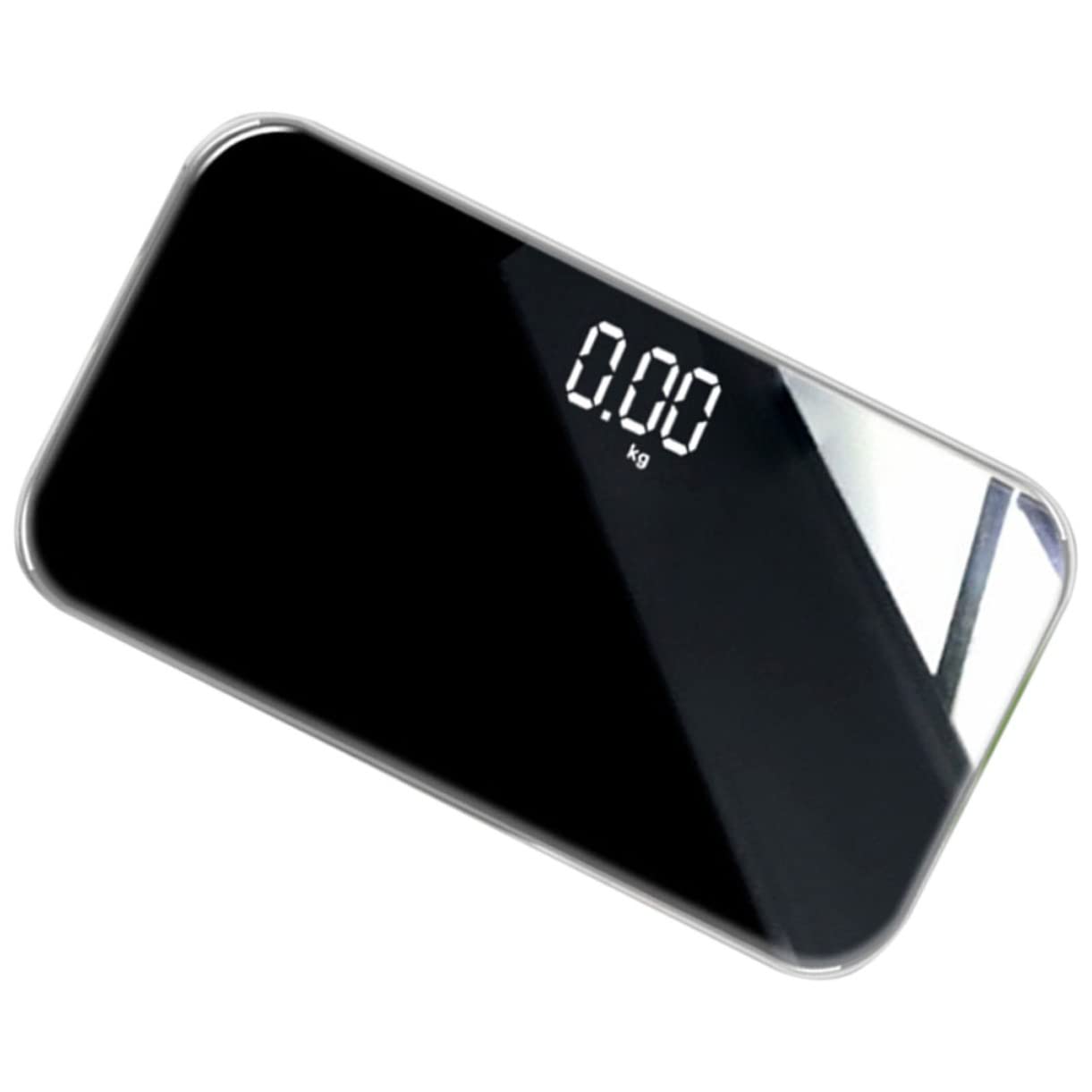 Báscula Peso Electrónica Portátil Sensor de Alta Precisión, Superficie Espejo de Vidrio Templado y Diseño Compacto para Uso Doméstico y Viajes Color Aleatorio