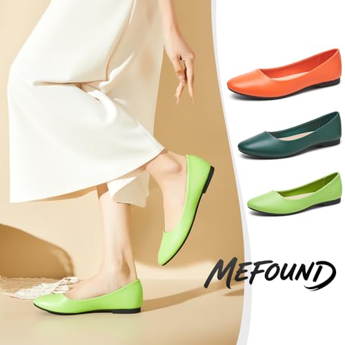 Image of Women's Ballet Flats Shoes Comfortable PU Leather Dress Slip on Shoes Teacher Business Casual