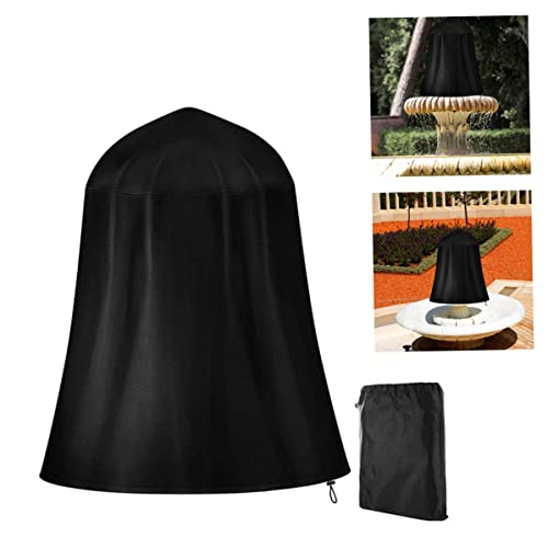 Gartenbrunnenabdeckung im Freien wasserdichte Brunnenabdeckung mit elastischer Kordelzug UV -Schutzabdeckung für Winterbrunnen Statue Brunnenabdeckung, wasserdichte Brunnenschutzschutz – Bild 4