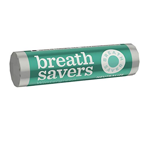 BREATH SAVERS Sugar Free Mints, Wintergreen, 0.75 Ounce Roll (Pack of 24)