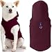 Gooby Every Day Fleece Cold Weather Dog Vest with Hoodie for Small Dogs, Plum, Small