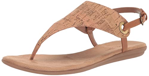 Aerosoles Womens In Conchlusion Flat Sandal Cork Combo 8.5 Wide #TOP22