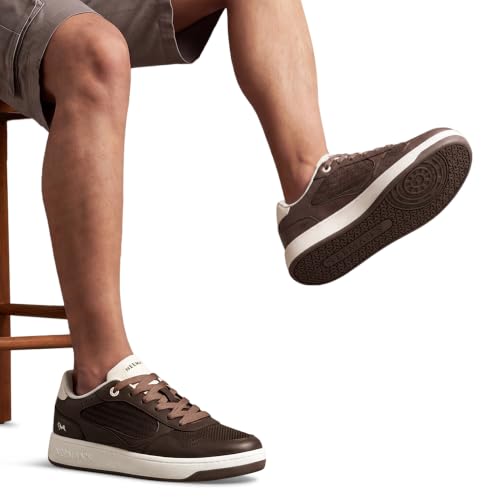 Image of Neeman's Remix Modish Sneakers for Men & Women | Retro Inspired Y2K Streetwear Unisex Casual Shoes | Breathable Knit Upper with Dual Density Cushioning | Lightweight Comfortable Lace- Up Footwear