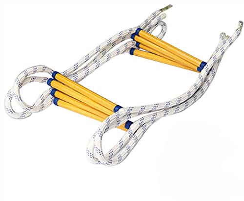 XKYDYF Leitern, Fluchtseilleiter, Fluchtleitern, Schwer Entflammbare Notsicherheits-Evakuierungsleiter Für Kinder Und Erwachsenet Haken, Tragfähigkeit Bis Zu 420 Kg/5M