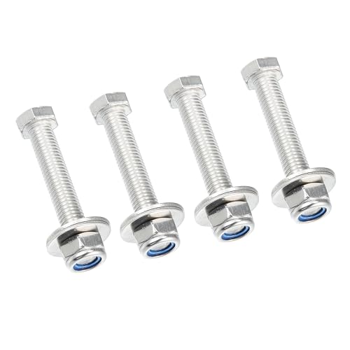 Image of uxcell 4 Pcs Jack Plate Bolt for Boat for Yacht Replacement Durable Silver Tone