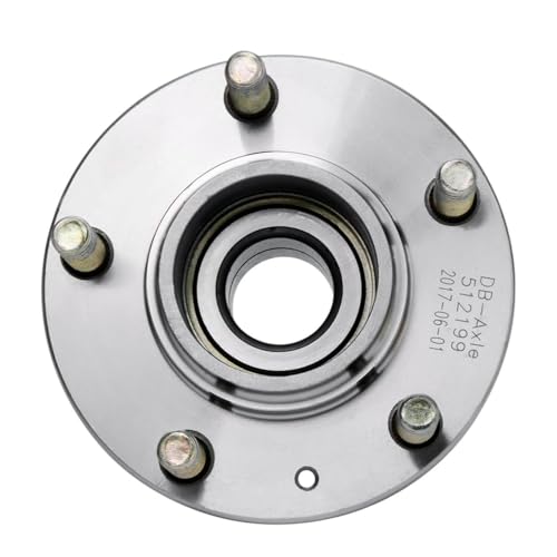 Image of Detroit Axle - Pair Rear Wheel Bearing and Hub Assembly for Hyundai Tiburon 2003 2004 2005, 5 Lugs Without ABS 512199