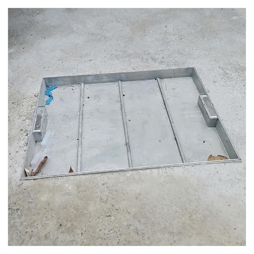 Customizable Flush Mount Invisible Manhole Covers with Hidden Handles, Square
